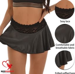 Hippe sexy mini rok | Erotische lingerie | Mini rokje | Sexy | Voor haar | Sexy vrouwen kleding | Polyester — thumbnail 2