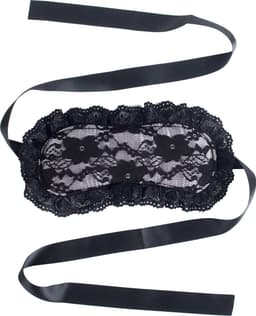 Banoch | lace blinddoek | kanten erotiek oogmasker met lint - roze — thumbnail 3