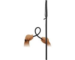 Flexibele Cane Van PVC En bekleed Met Leer - Zwart