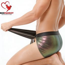 Clubwear Glanzend Ondergoed - Heren Lingerie - Paars - Glitter — thumbnail 4