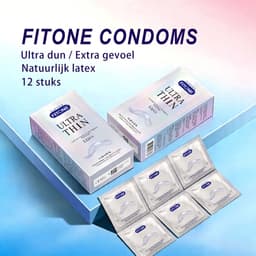 condooms nude-ultra thin condooms- 48 stuks- condooms met glijmiddel- extra dunne condooms – condooms 52 mm – condooms voordeelverpakking – FiTONE — thumbnail 6