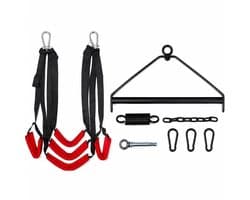 Velmio Sex schommel - Bondage set - Stevig - Sexspeeltjes Voor koppels - Rood/Zwart - 5 Extra zachte kussens