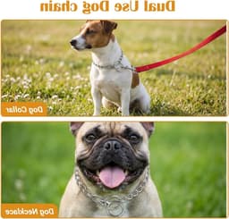 Halsband voor Kleine Honden, 35 cm, RVS, Verstelbare Choke Halsband, Training en Veiligheid — thumbnail 4