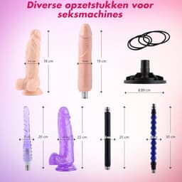 Sex Machine Met 7 Luxe Opzetstukken - Dildo - Neukmachine - Fuck machine Met Afstandsbediening - Compleet Sexmachine Pakket – Inclusief Dildo’s en Anaal Dildo's – Seksmachine Voor Mannen en Vrouwen - Discreet Verzonden — thumbnail 2