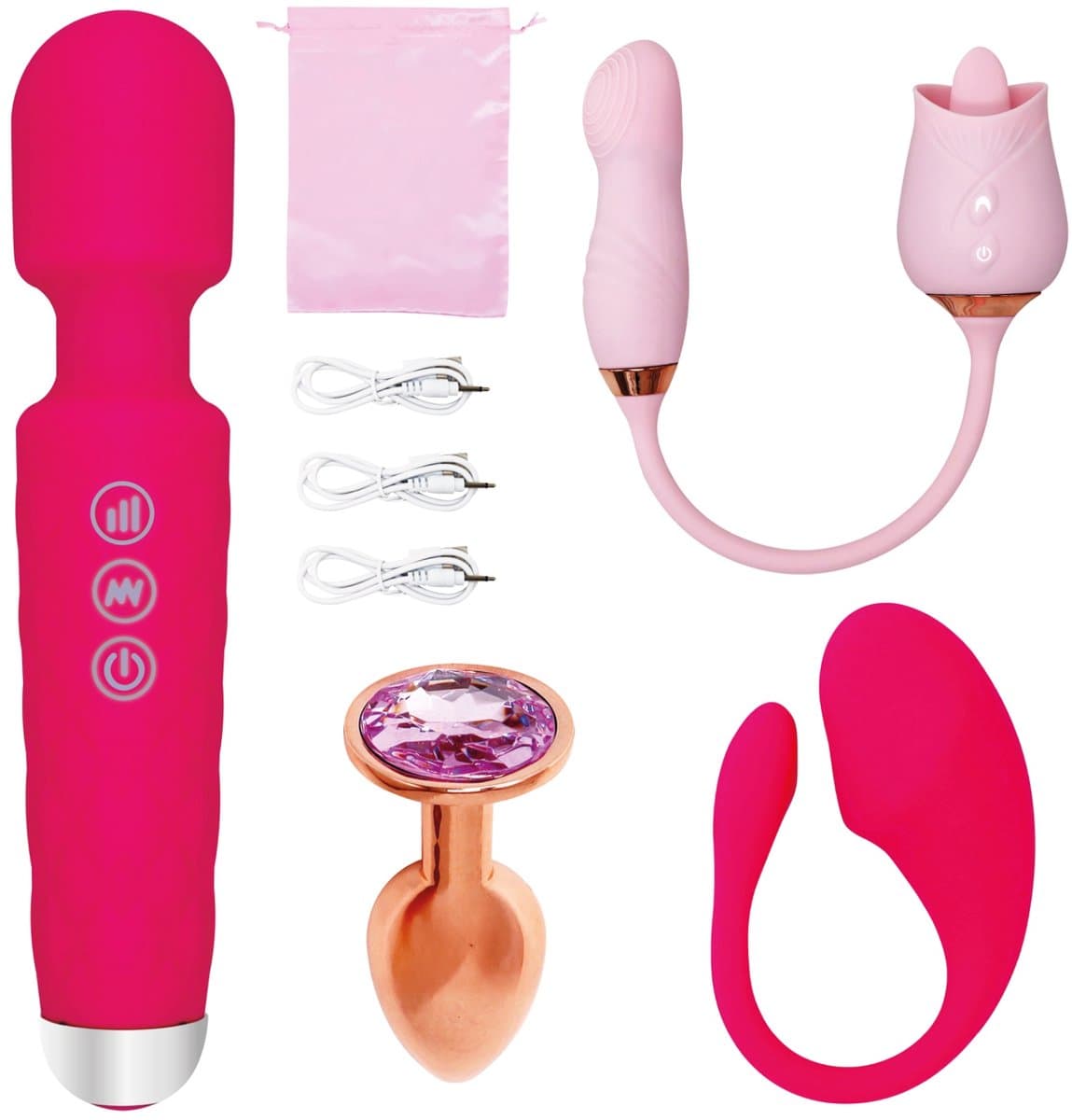 Traxiio - Erotische Geschenkset - Erotiek Toys - Anal - Anal Plug - Seksspeeltjes - Sex Toys Voor Vrouwen - Vibrators Voor Vrouwen - Clitoris Stimulator — afbeelding 1