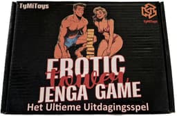 TyMiToys Erotische Toren - Nederlandstalig Jenga Sex Spel - Jenga Spel voor volwassenen - Ontdeugende Blokkentoren - Actief Spel voor stellen - Valentijns Spel - Vrijgezellen avond - Spice up your Sexlife — thumbnail 1