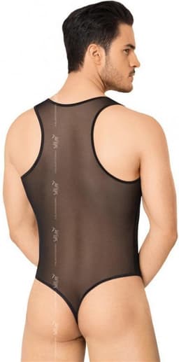 Softline- heren visnet body- zwart XL — thumbnail 2