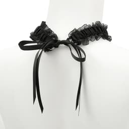 Banoch - Lace collar bell - halsband kant met zilveren bel - choker — thumbnail 4