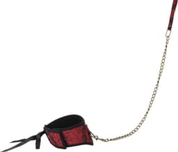 Banoch - posture Collar & leash Courtesan Red - halsband met riem - rood - bdsm — thumbnail 5
