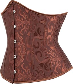 Dames satijnen corset bustier taille trainer plus size body shaper — thumbnail 4