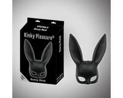 Kinky Pleasure - Bunny Mask - black - Bunny Ears - Kp02 - Fun Fetish product - Party time - Party outfit - Erotische spelletjes - BR121 - Power Escorts - gave groot Formaat Cadeaubox - vanwege Hygiëne redenen kunt u dit product niet retourneren