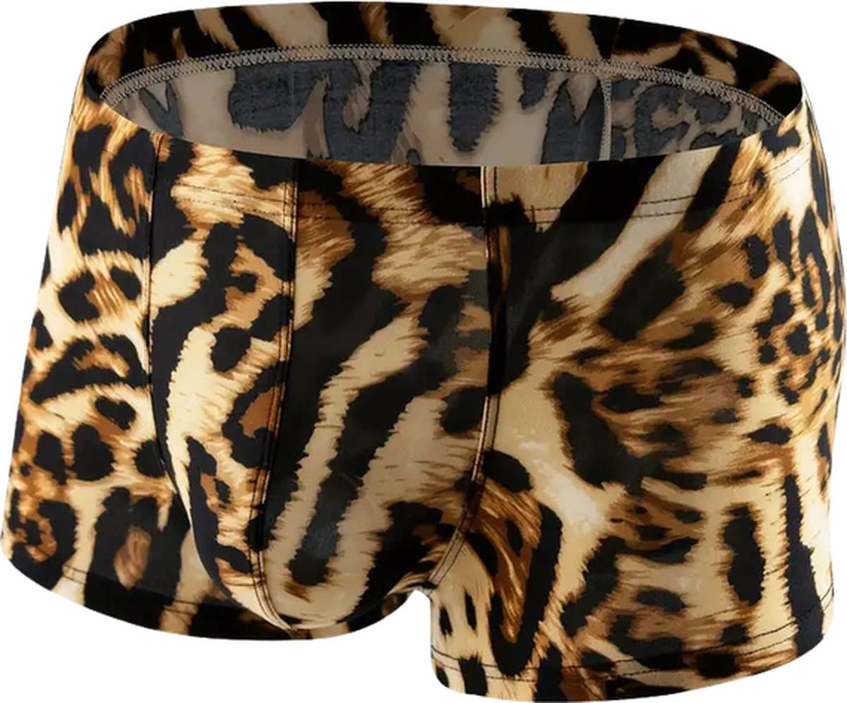 LekkerStout Panterprint Boxershort - Bruin/Zwart - Sexy Herenondergoed | L | ( LS222 ) — afbeelding 1