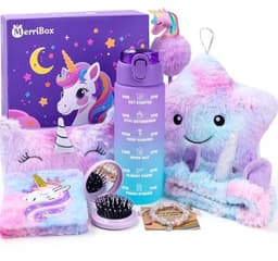 Magische Eenhoorn Cadeauset voor Meisjes van 4 tot 10 Jaar – Drinkflessen, Knuffelkussens en Meer – Perfect voor Verjaardag, Kerst en Speciale Gelegenheden — thumbnail 1