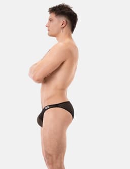 Barcode Berlin Reigi Brief Black - MAAT XL - Erotisch Heren Ondergoed - Slip voor Man - Sexy mannen Slip — thumbnail 2