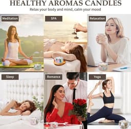 12 Stuks Geurende Kaarsen Set voor Vrouwen - Natuurlijke Bloemengeur voor Decoratie en Cadeaus — thumbnail 4