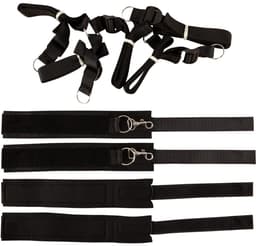 Pipedream Fetish Fantasy Bondage - Boeien Bed Bindings Restaint Kit zwart — thumbnail 2