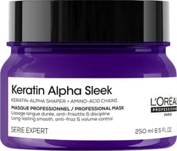 L'Oréal Professionnel Keratin Alpha Sleek Masque - Hydratation et brillance - Contrôle longue durée des frisottis et du volume - 250 ml — thumbnail 1