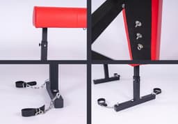 BUM BLING - BDSM Bank - Sex Stoel - Bondage Meubel - Rood - Met Handboeien - Verstelbaar — thumbnail 7