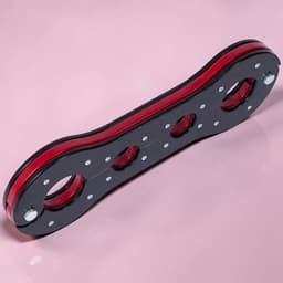 BUM BLING® Luxe BDSM Spreaderbar - Spreidstang voor Polsen en Enkels - Fixatie Bar - Rood Zwart — thumbnail 5
