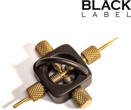 Black Label - The Sun - Tepel Marteling Tepelklem - Ook voor Naaldenspel - Zwart/Goud — thumbnail 4