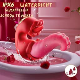 Sex Toys voor Vrouwen Likkende Tong Vibrator - Vibrators voor Vrouwen - Tong Vibrator - Clitoris Zuiger – Diep Waterdicht – Bef Vibrator met 10 Sterke Standen - Siliconen - Discreet Verzonden - Roze — thumbnail 3