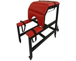 PleazureX - Spankbank deluxe - bdsm meubel - Luxe Spanking - Kinky - Bondage - Rood