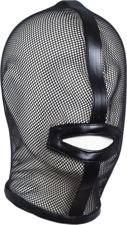 Banoch | zwart masker doorzichtig | Mask inconnu/3 | BDSM — thumbnail 1