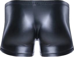LekkerStout PU Lederen Boxershort - Open Kruis - Zwart - Sexy Herenondergoed | M | ( LS154 ) — thumbnail 4