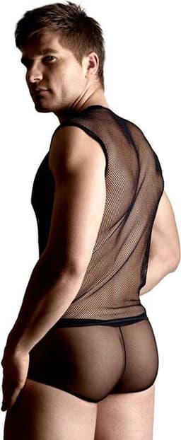SoftLine Collection visnet heren set: shirt en slip zwart M/L — thumbnail 2