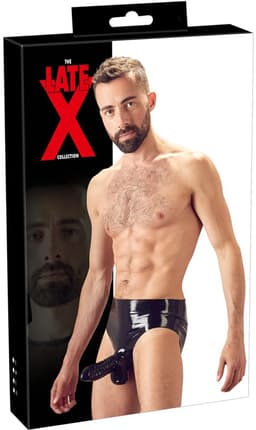The Latex Collection Latex Slip Met Penis Sleeve Large — thumbnail 7