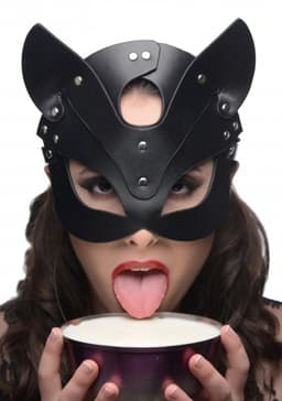 Naughty Kitty Cat Mask - Black — thumbnail 3