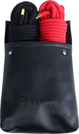 Banoch | Bondagetouw extra zacht 10 meter rood & zwart in opbergtas — thumbnail 6