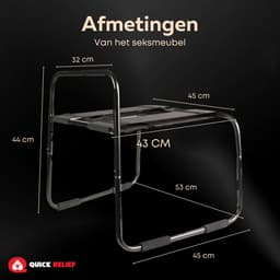 Quick Relief Erotic Chair™ - Erotische Stoel - Seksmeubel voor Vrouwen & Mannen - BDSM - voor Koppels — thumbnail 10