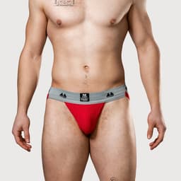 MM Sports Original Edition Swimmer/Jogger Jockstrap 2 inch Red - MAAT XXL - Heren Ondergoed - Jockstrap voor Man - Mannen Jock — thumbnail 1