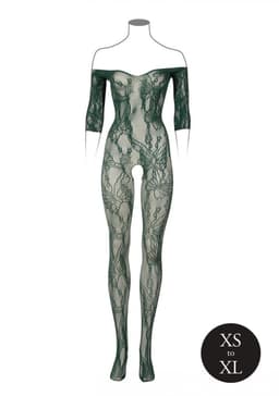 Kant Lange Mouwen Bodystocking - Koninginmaat — thumbnail 2