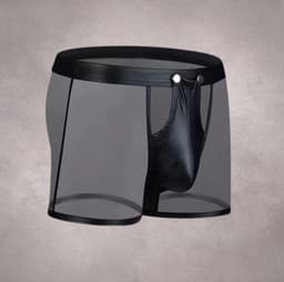 LekkerStout 2-Pack BDSM Boxershorts - Open Kruis - Zwart/Rood - Sexy Herenlingerie | XL | LS266 — thumbnail 4
