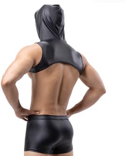 PU Lederen lingerie set heren - Porno - Top en Boxershort - Erotische kleding — thumbnail 4