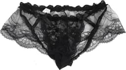 Sexy Sissy Panties voor Mannen - Transparante Kanten Slip met Mini Rok voor Crossdressers en Cosplay, Perfecte Erotische Ondergoed voor Nachtclubs en Lingerie Verzameling — thumbnail 4