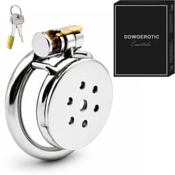 DOWO® - Mini Locker - Kuisheidskooi- Chastity cage - Peniskooi - Staal - 50 mm — thumbnail 1
