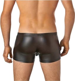 LekkerStout PU Lederen Boxershort - Open Kruis - Zwart - Sexy Herenondergoed | XXL | ( LS154 ) — thumbnail 5