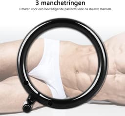 DOWO® - Kuisheidskooi - Black Panther - Metaal - Peniskooi - Kuisheidskooi voor Mannen - Chastity cage - Staal – Zwart - 3 Maten — thumbnail 9