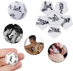 Erotisch 12 Zijdige Sex Dobbelsteen I Sex Spelletje Koppels I Seksspeeltje I 12 Standjes I Wit — thumbnail 1