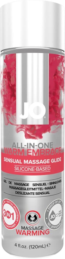 System JO - Verwarmende All-in-One Massage Glijmiddel Op Siliconenbasis - 1 — thumbnail 7