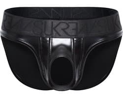 SUKREW Wet Look U-Style Brief - MAAT M - Erotisch Heren Ondergoed - Slip voor Man - Sexy mannen Slip