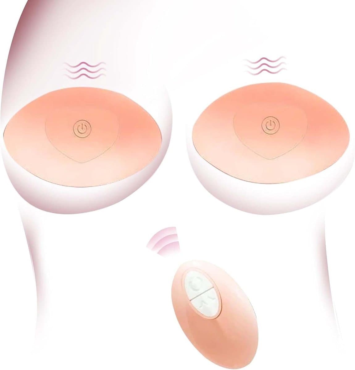 Ynkkvre - Nippelvibrator - Vrouwen - 10 Vibratiemodi - Nippelstimulatie - Met afstandsbediening - Silicone materiaal - Voor solo of koppelsessies — afbeelding 1