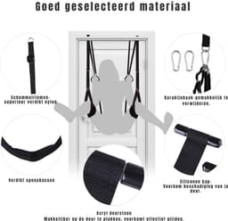 DYNA® Sex Schommel - Sex Stoel - Bondage - Zwart - 32cm x 10cm x 36cm — thumbnail 8