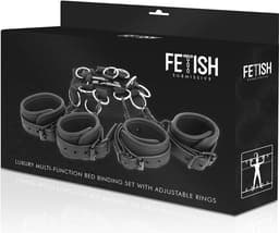 FETISH SUBMISSIVE BONDAGE | Fetish Submissive Luxury Bed Restraints Complete Set | Extreme BDSM | Bondage Games | Sex Toys for Couples | Sex Games — thumbnail 10