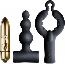 Rocks Off - Be Mine - Vibrator Cadeau Set - Bullet Vibrator met twee opzetstukken — thumbnail 1