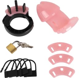 Banoch | Cockcage roze | peniskooi van kunststof met verstelbare ring — thumbnail 4