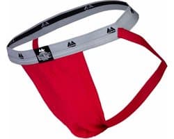 MM Sports The Original Swimmer/Jogger Jockstrap 1 inch Red - MAAT XL - Heren Ondergoed - Jockstrap voor Man - Mannen Jock